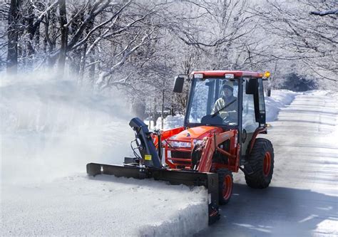 tractor mounted snowblower with engine